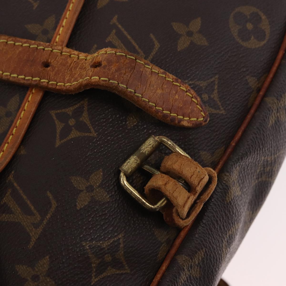 LOUIS VUITTON Monogram Saumur 30 Shoulder Bag M42256 LV Auth hk3873