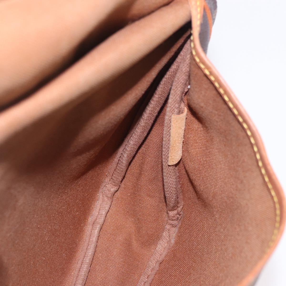 LOUIS VUITTON Monogram Saumur 30 Shoulder Bag M42256 LV Auth hk3873