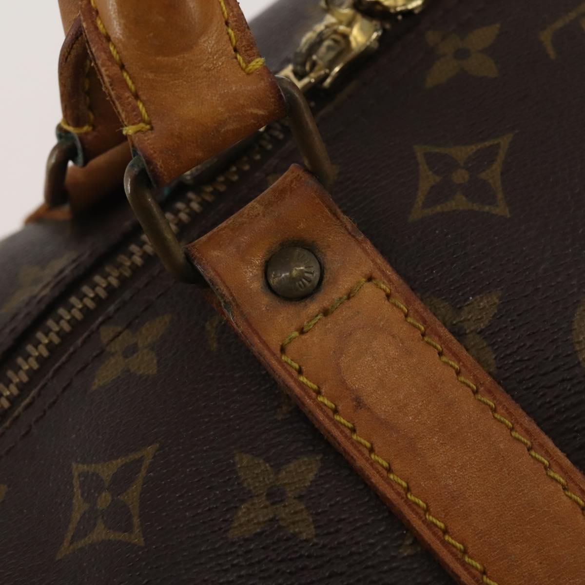 LOUIS VUITTON Monogram Keepall 60 Boston Bag M41422 LV Auth hk3881