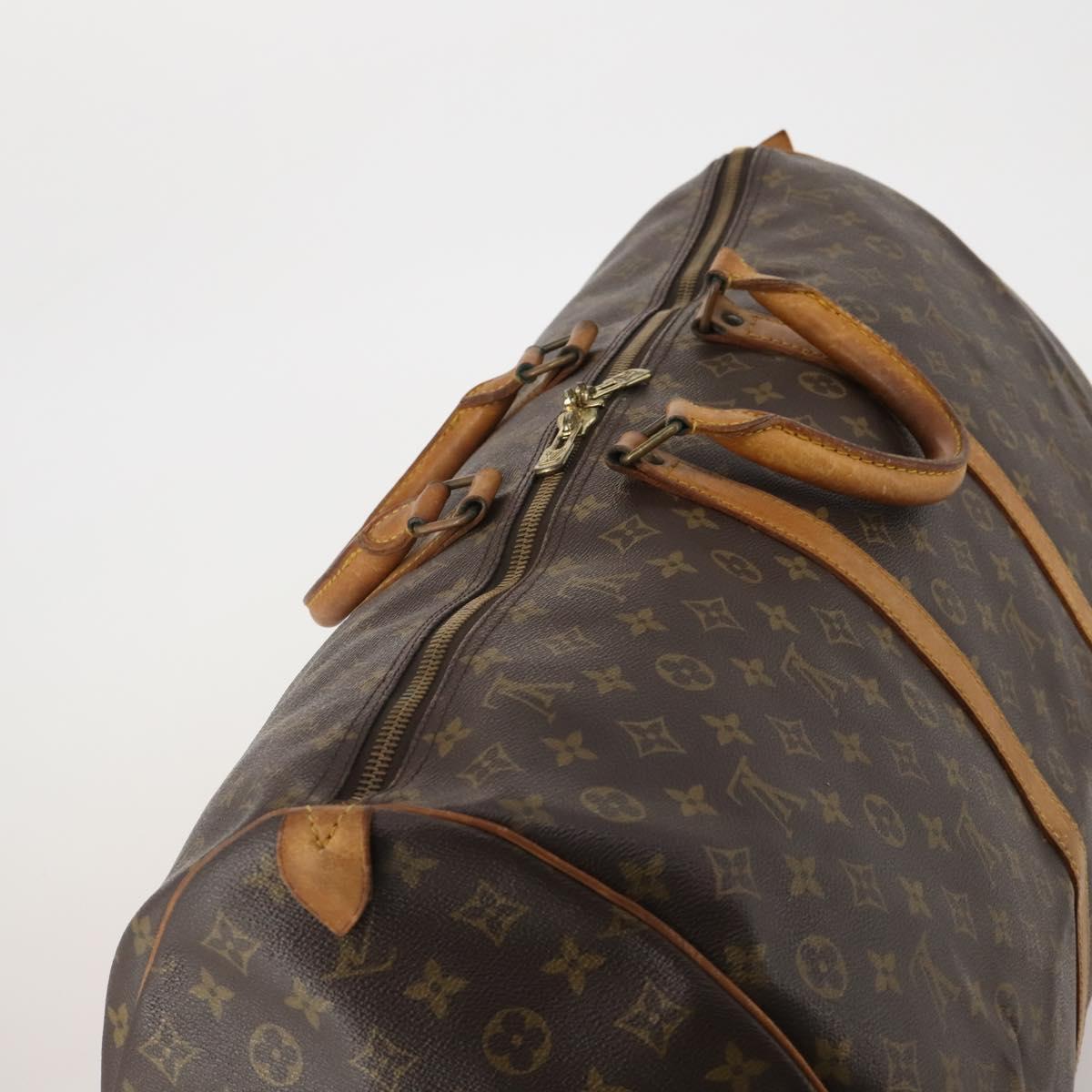 LOUIS VUITTON Monogram Keepall 60 Boston Bag M41422 LV Auth hk3881