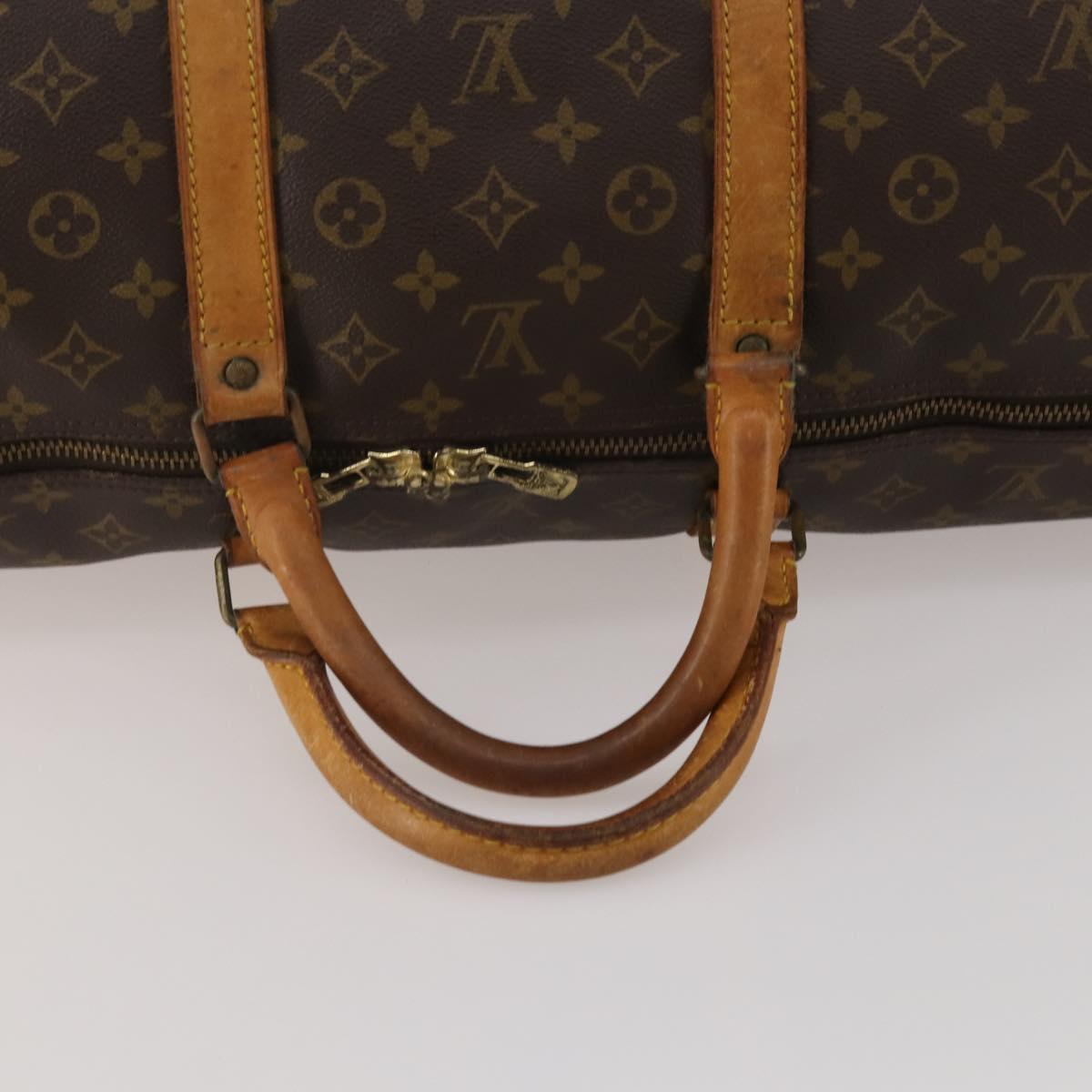 LOUIS VUITTON Monogram Keepall 60 Boston Bag M41422 LV Auth hk3881