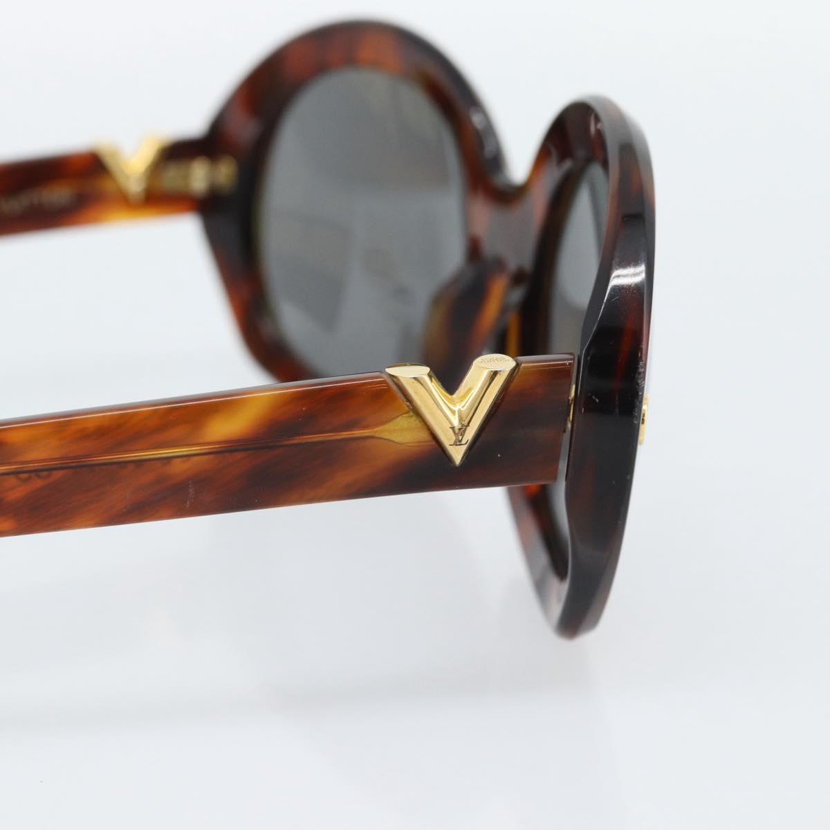 LOUIS VUITTON Lapiscine Sunglasses plastic Brown Z1047U LV Auth hk3890