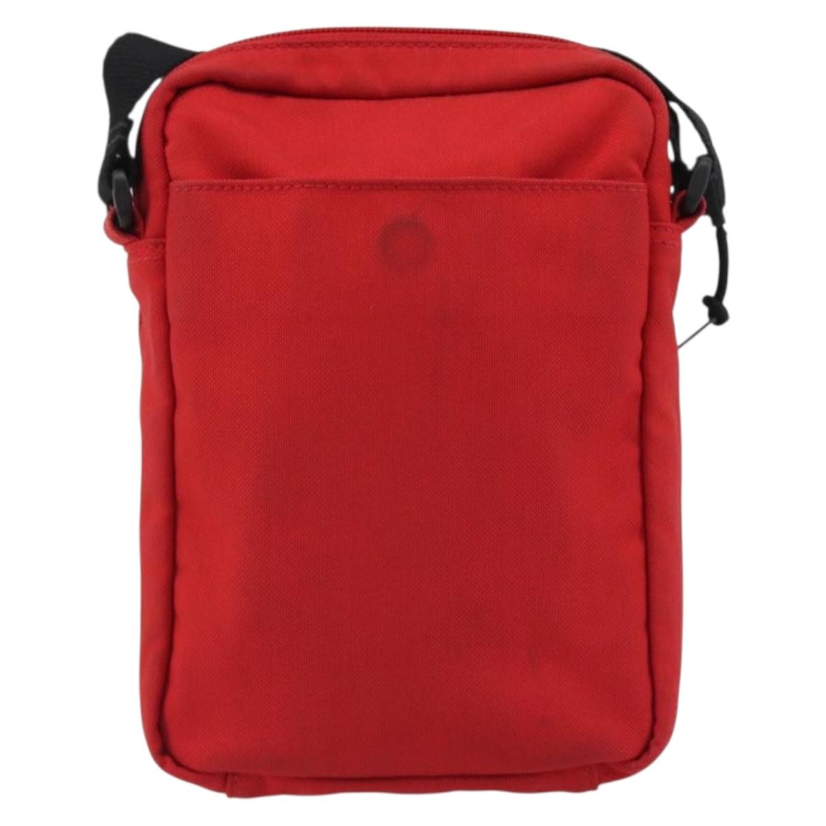 BALENCIAGA Messenger Bag S Shoulder Bag Nylon Red 638657 Auth hk3893
