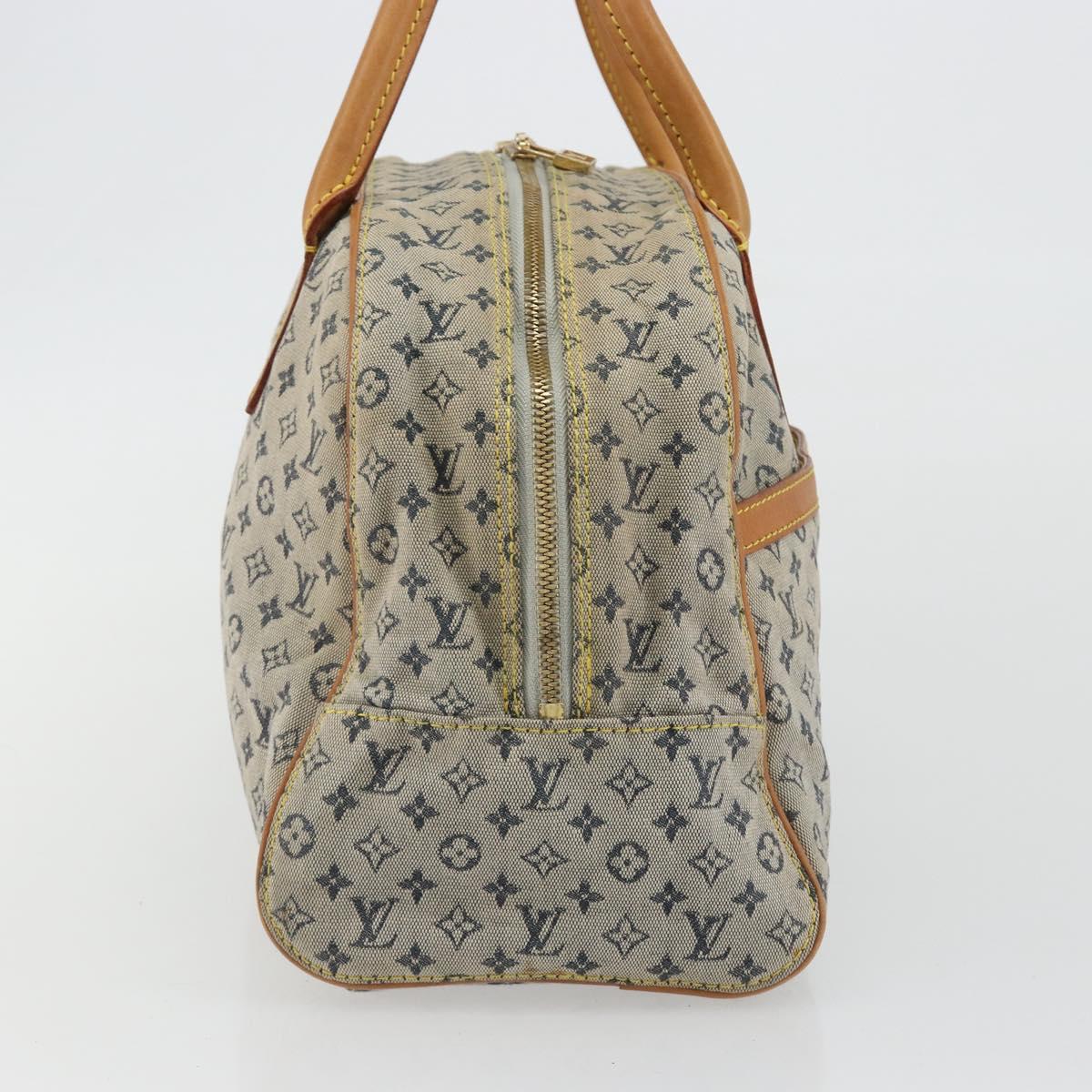 LOUIS VUITTON Monogram mini Marie Hand Bag Blue M92003 LV Auth hk3895