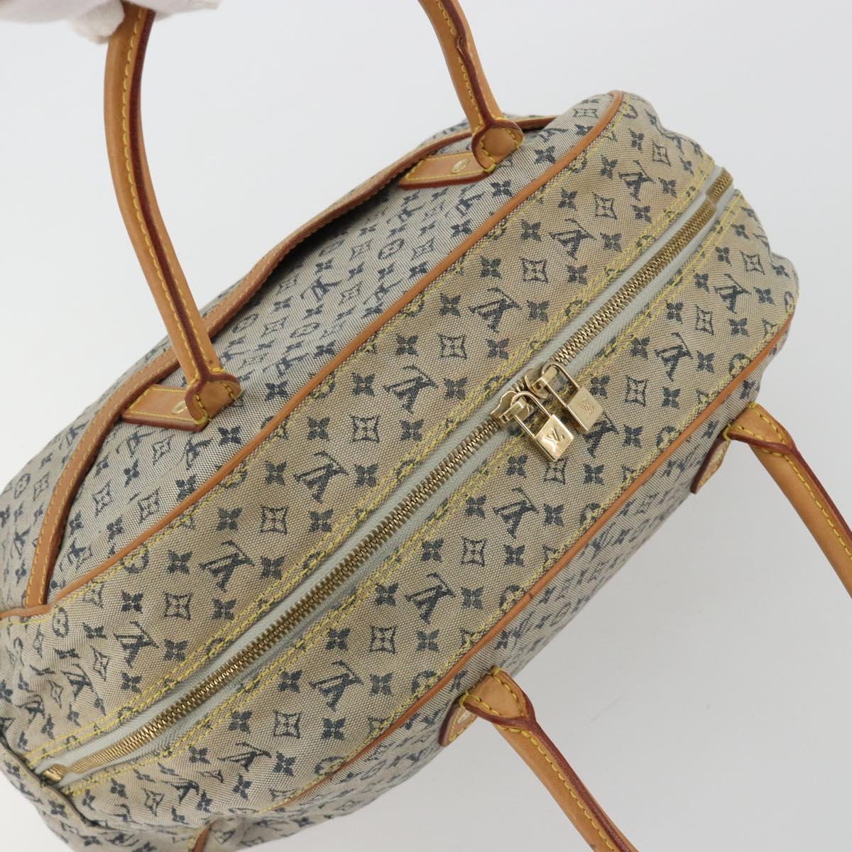 LOUIS VUITTON Monogram mini Marie Hand Bag Blue M92003 LV Auth hk3895