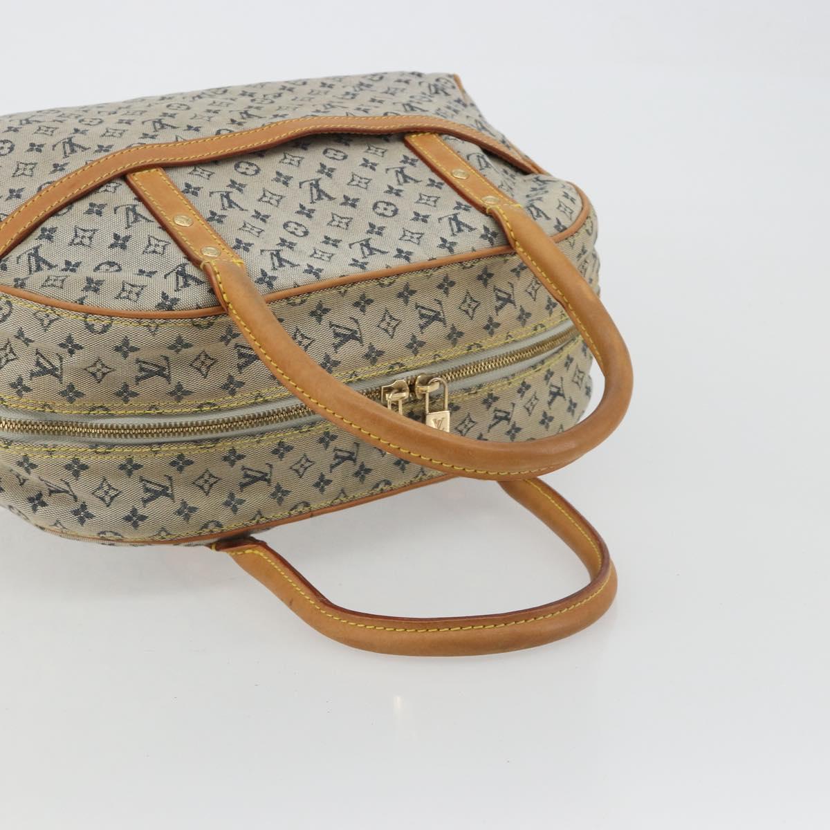 LOUIS VUITTON Monogram mini Marie Hand Bag Blue M92003 LV Auth hk3895