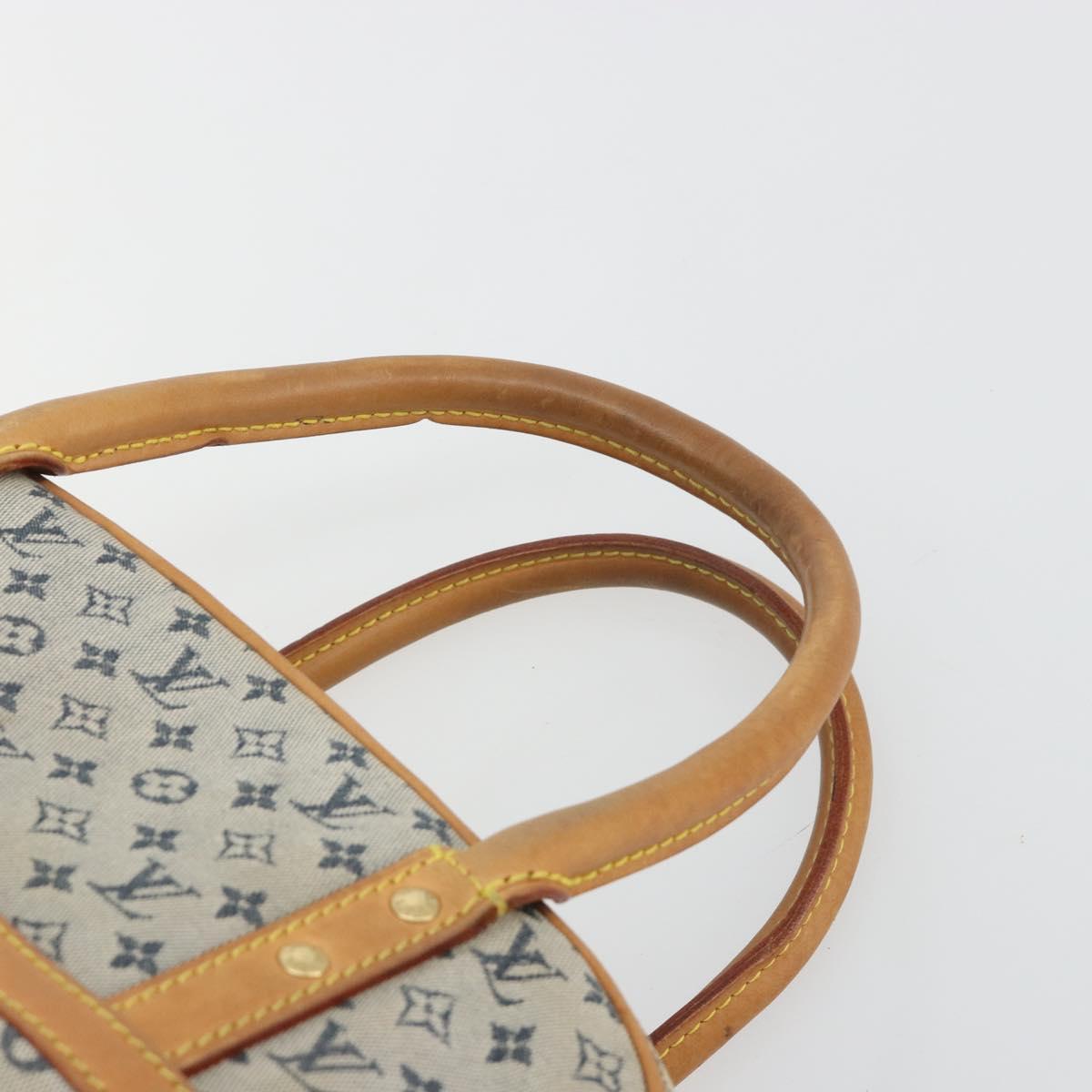LOUIS VUITTON Monogram mini Marie Hand Bag Blue M92003 LV Auth hk3895