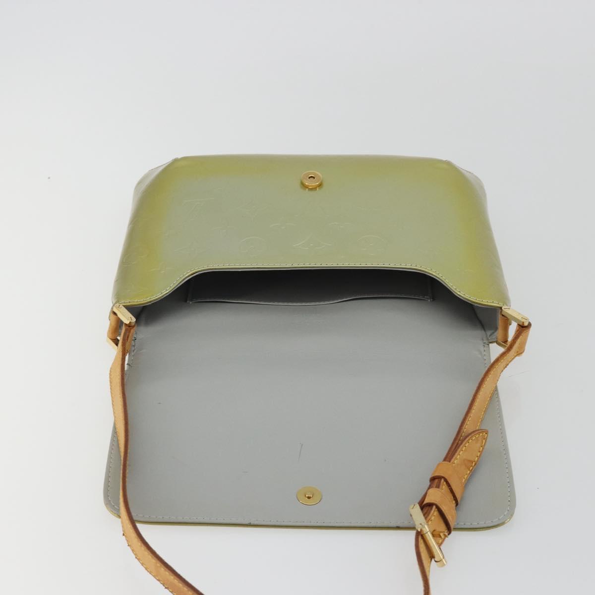 LOUIS VUITTON Monogram Vernis Thompson Street Bag Gris M91008 LV Auth hk3896