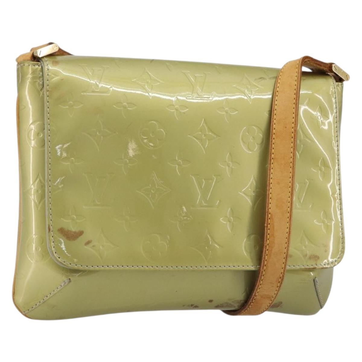 LOUIS VUITTON Monogram Vernis Thompson Street Bag Gris M91008 LV Auth hk3896