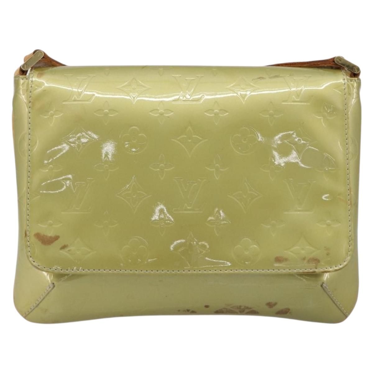 LOUIS VUITTON Monogram Vernis Thompson Street Bag Gris M91008 LV Auth hk3896
