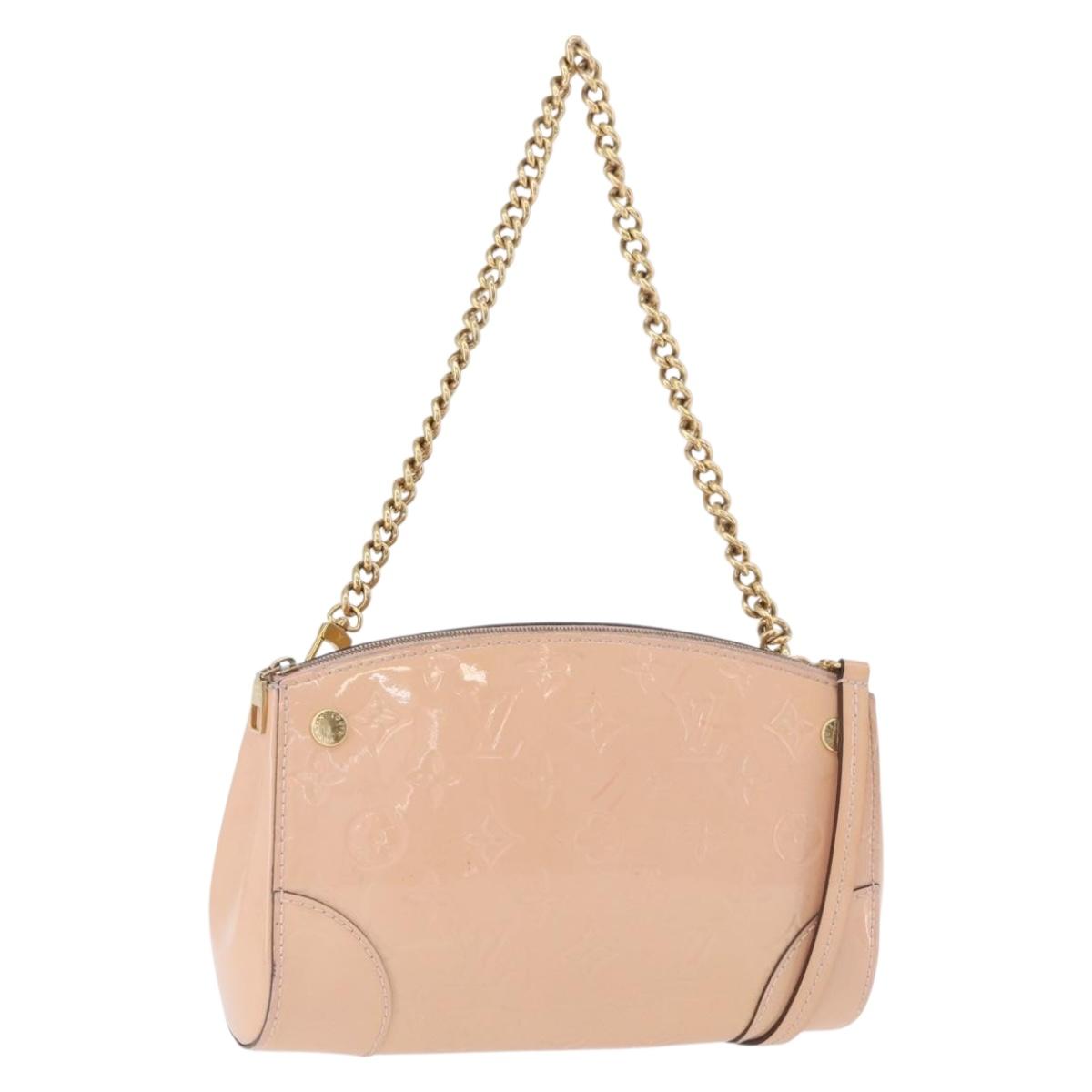LOUIS VUITTON Vernis Santa Monica Clutch 2way Rose Valerine M50410 Auth hk3897