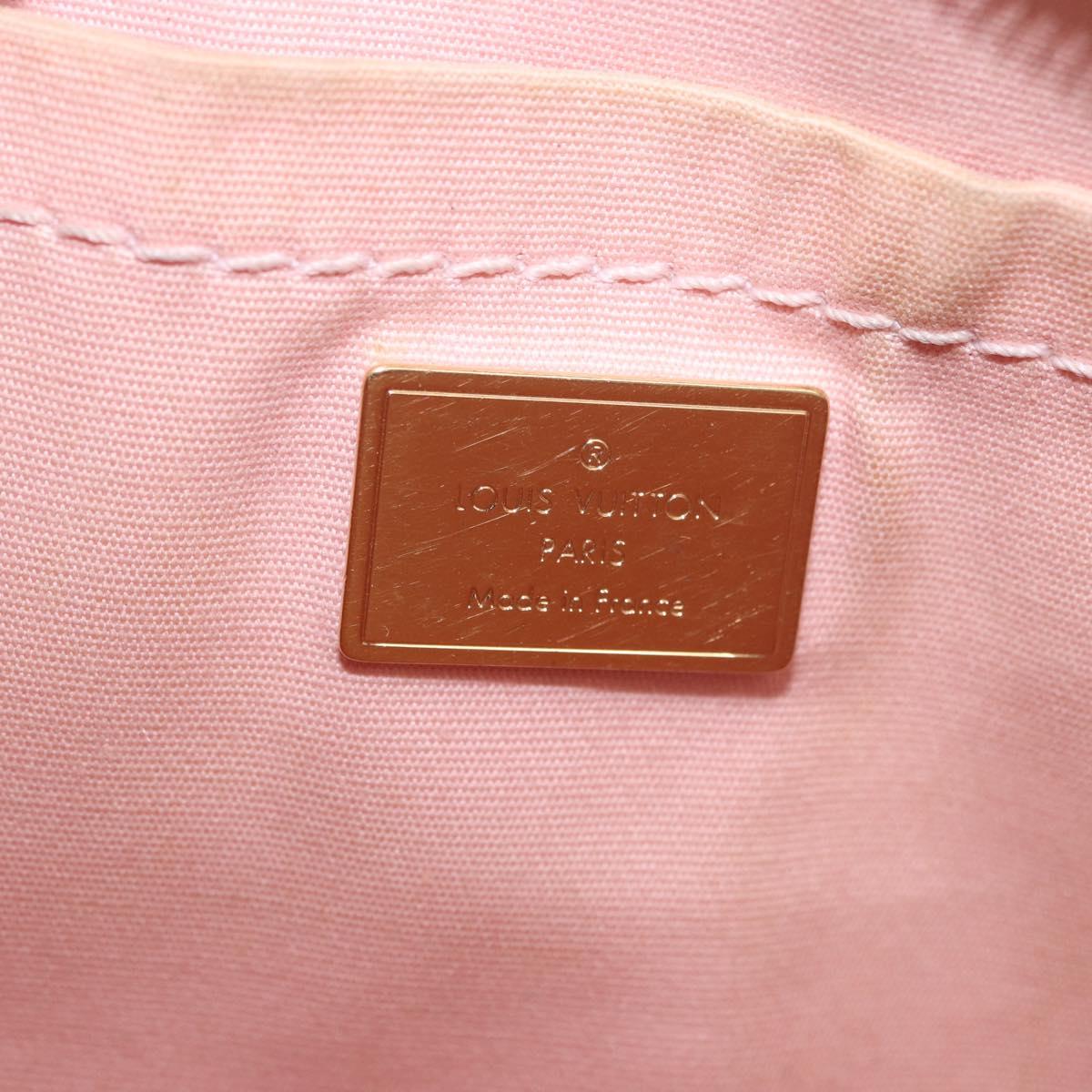 LOUIS VUITTON Vernis Santa Monica Clutch 2way Rose Valerine M50410 Auth hk3897