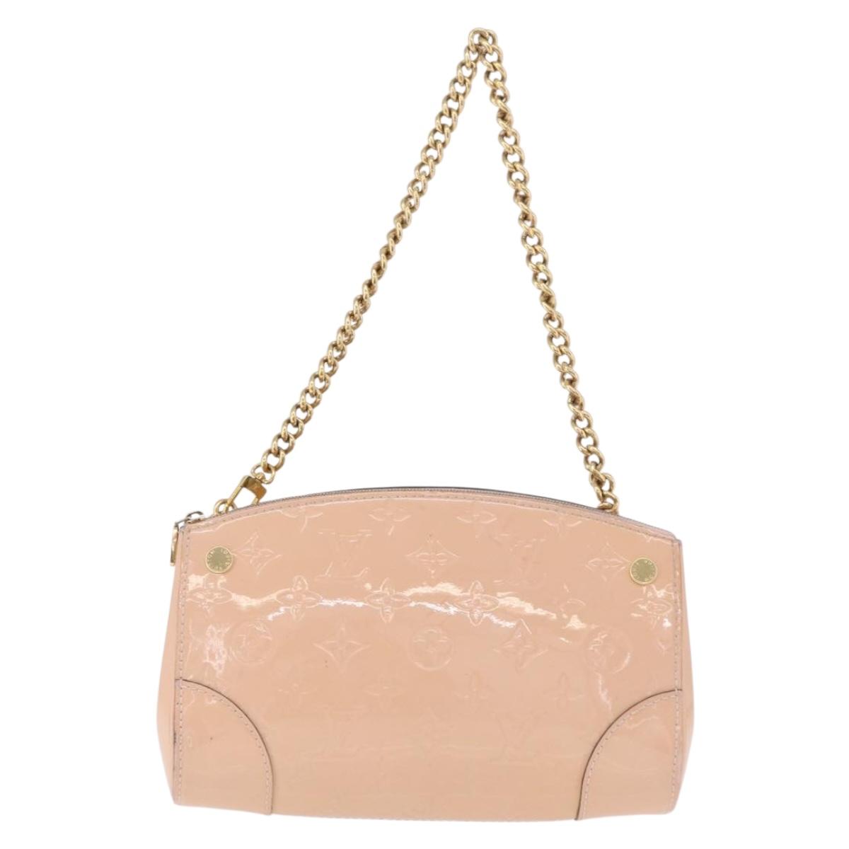 LOUIS VUITTON Vernis Santa Monica Clutch 2way Rose Valerine M50410 Auth hk3897