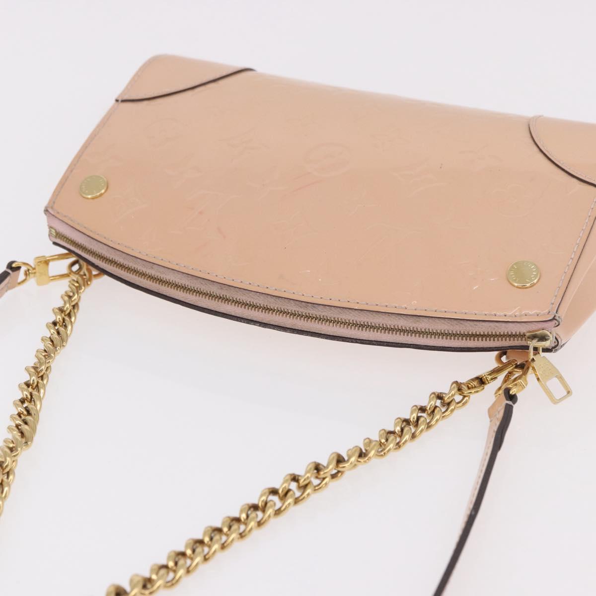 LOUIS VUITTON Vernis Santa Monica Clutch 2way Rose Valerine M50410 Auth hk3897
