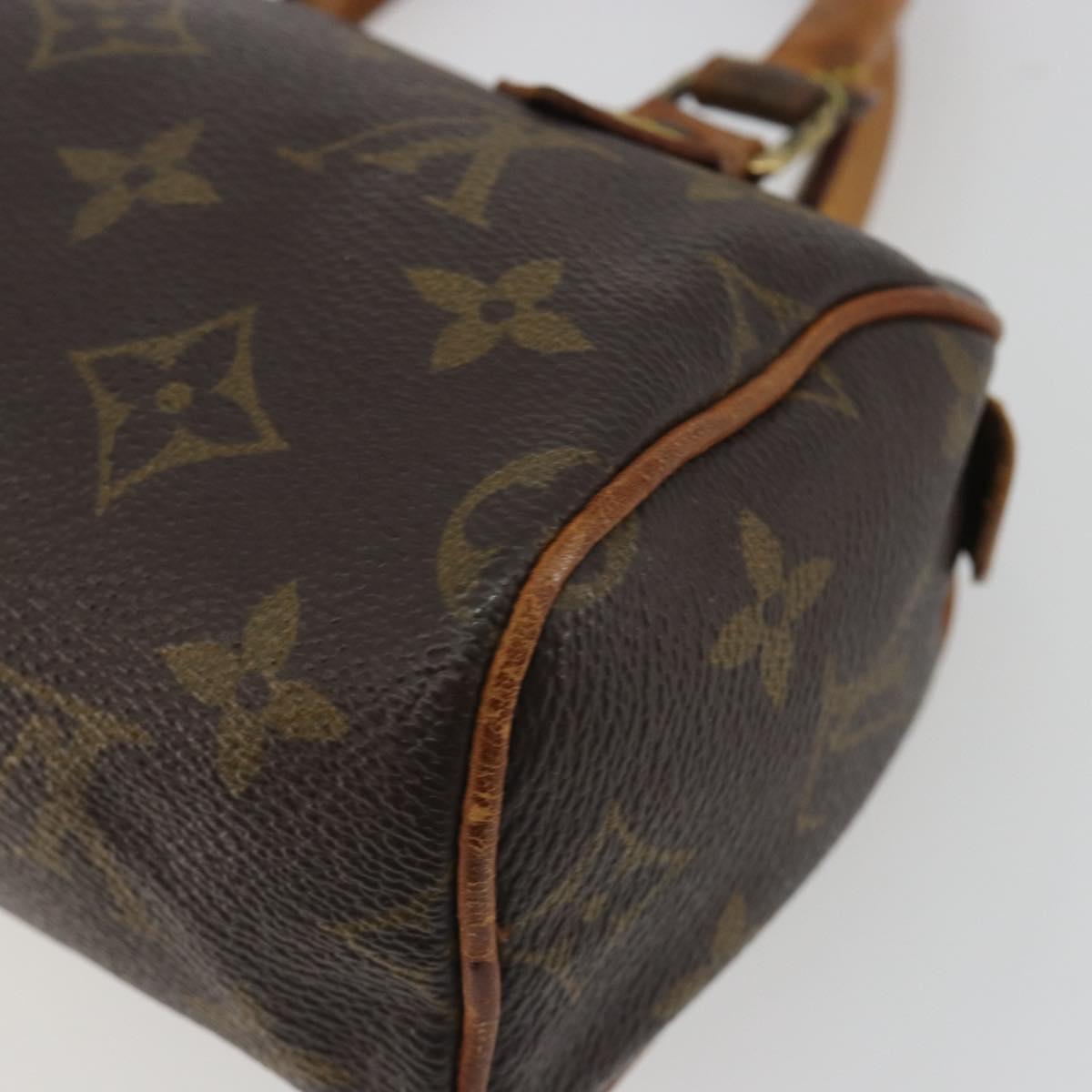 LOUIS VUITTON Monogram Mini Speedy Hand Bag M41534 LV Auth hk3900