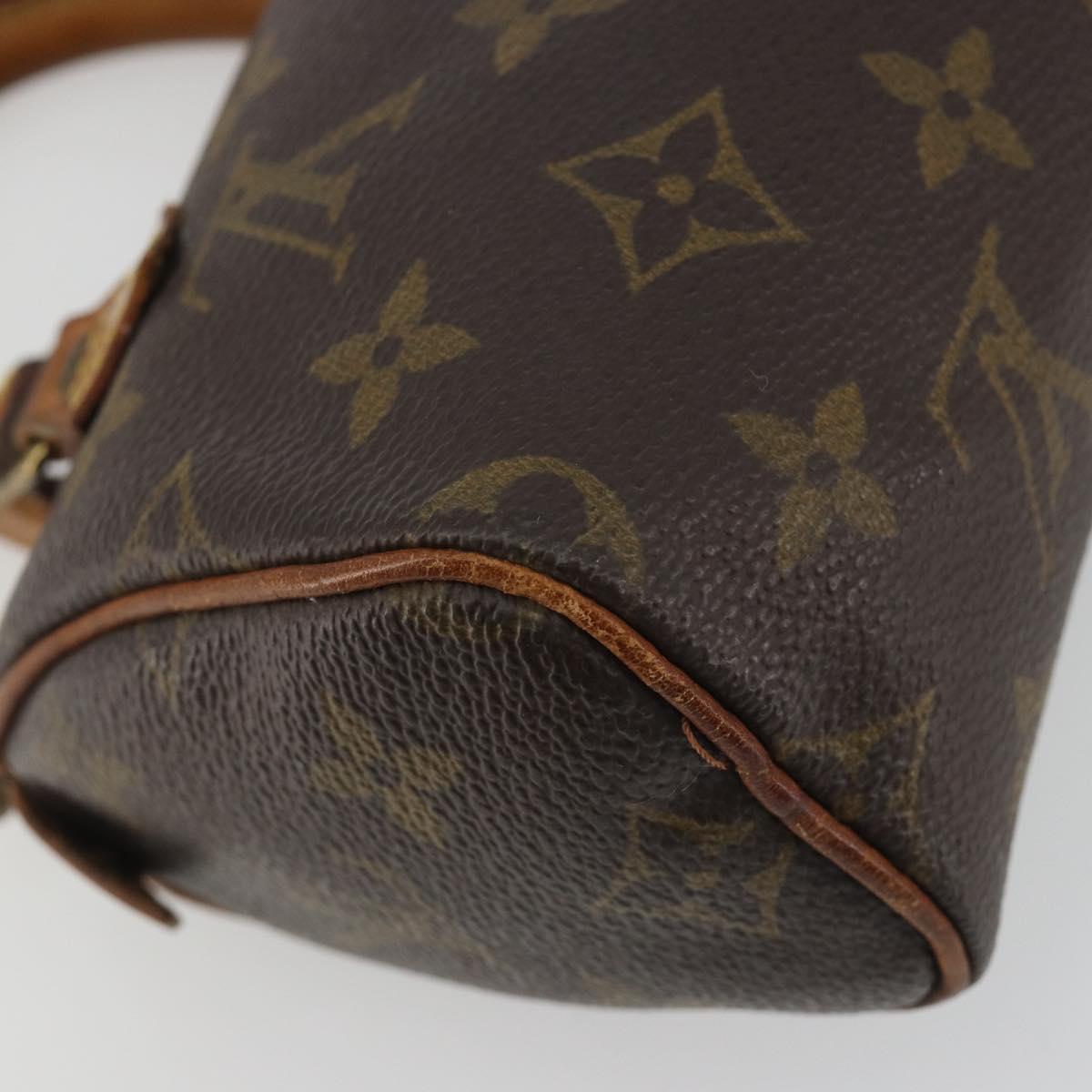 LOUIS VUITTON Monogram Mini Speedy Hand Bag M41534 LV Auth hk3900