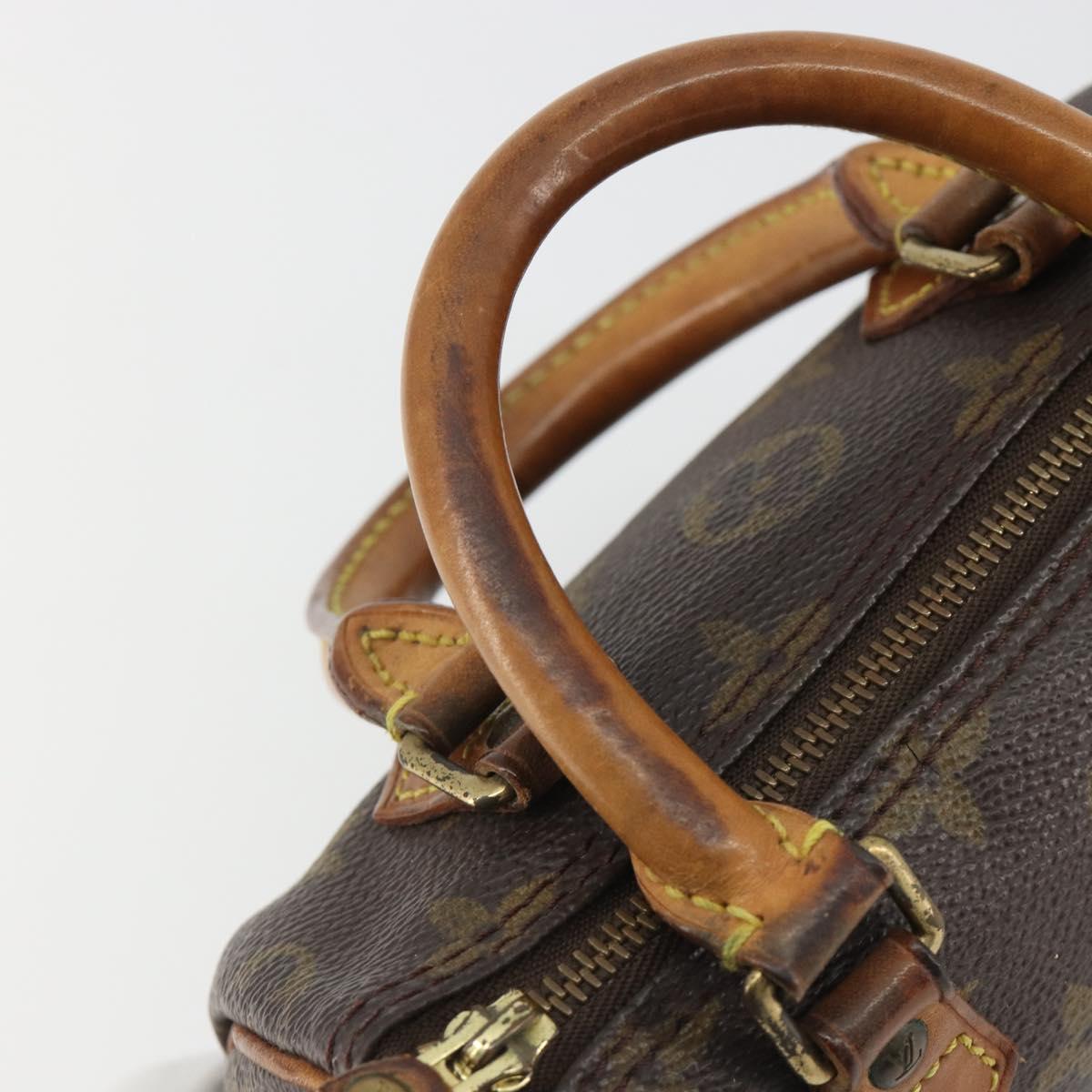 LOUIS VUITTON Monogram Mini Speedy Hand Bag M41534 LV Auth hk3900