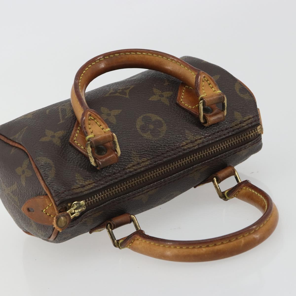 LOUIS VUITTON Monogram Mini Speedy Hand Bag M41534 LV Auth hk3900