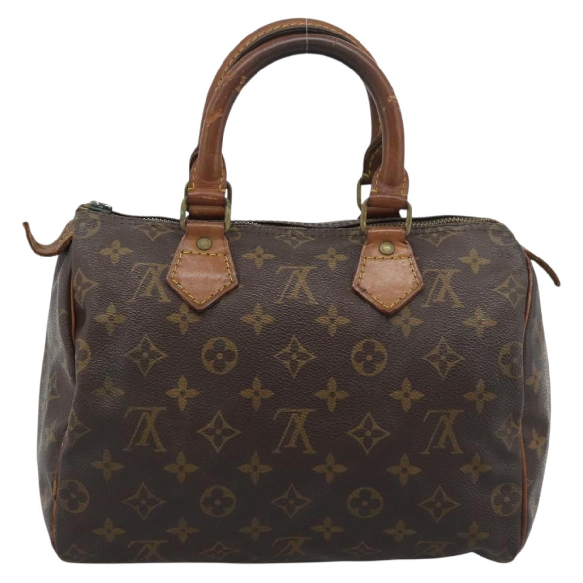 LOUIS VUITTON Monogram Speedy 25 Hand Bag M41528 LV Auth hk3902