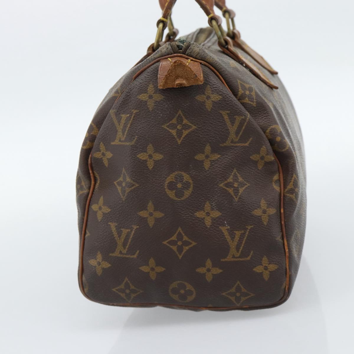 LOUIS VUITTON Monogram Speedy 25 Hand Bag M41528 LV Auth hk3902