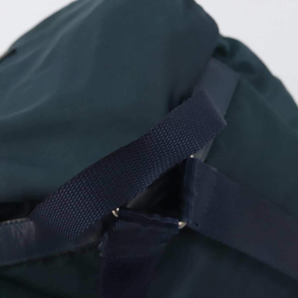 PRADA Backpack Nylon Navy Silver Auth hk3905