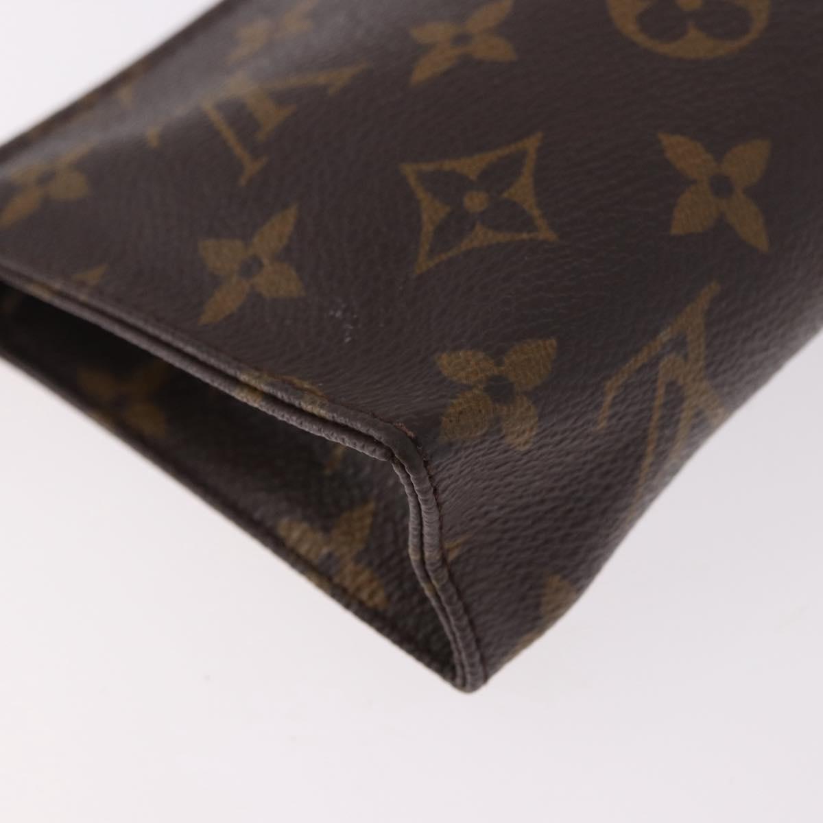 LOUIS VUITTON Monogram Poche Toilette 15 Pouch M47546 LV Auth hk3907
