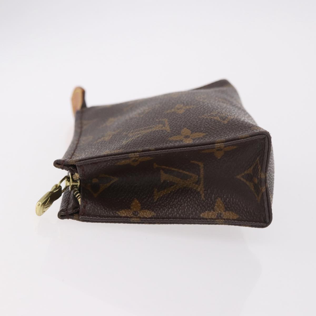 LOUIS VUITTON Monogram Poche Toilette 15 Pouch M47546 LV Auth hk3907