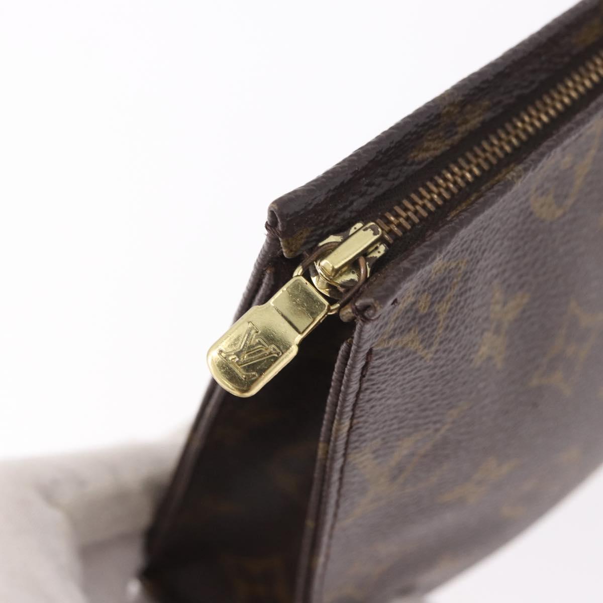 LOUIS VUITTON Monogram Poche Toilette 19 Pouch M47544 LV Auth hk3909