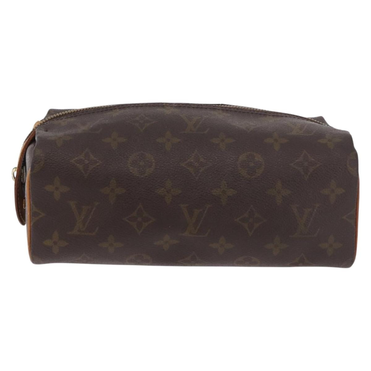 LOUIS VUITTON Monogram Trousse Patte Pression Cosmetic Pouch M47636 Auth hk3913