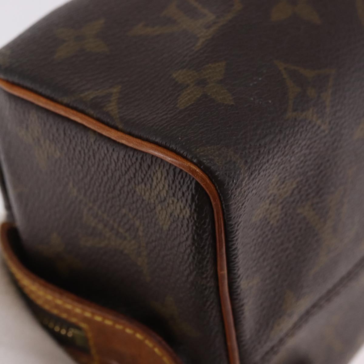 LOUIS VUITTON Monogram Trousse Patte Pression Cosmetic Pouch M47636 Auth hk3913
