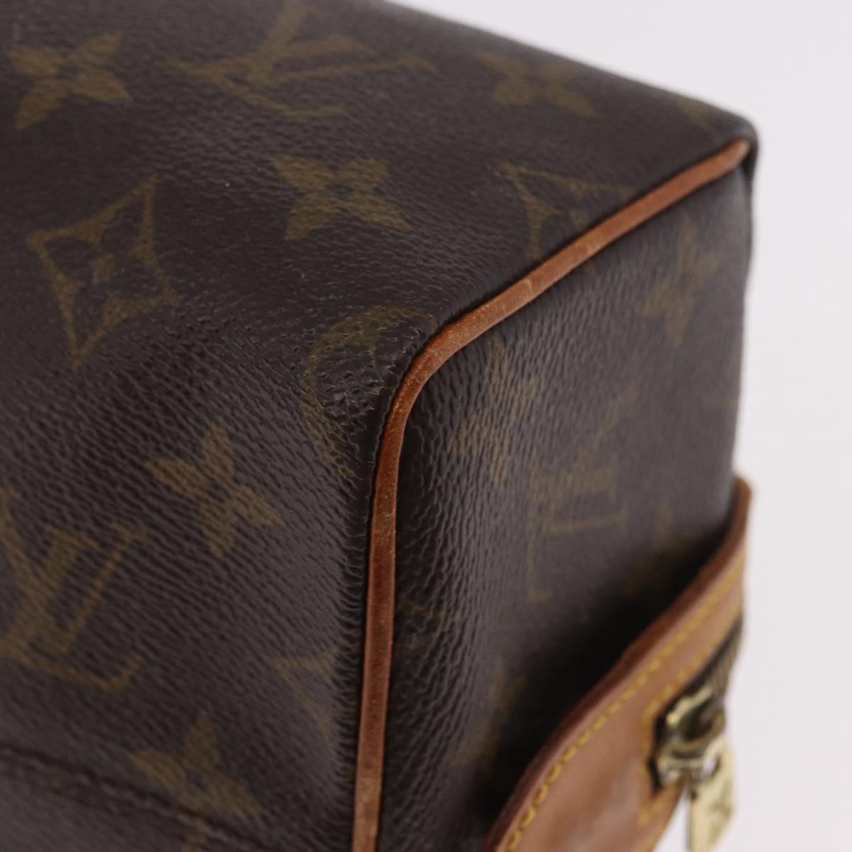 LOUIS VUITTON Monogram Trousse Patte Pression Cosmetic Pouch M47636 Auth hk3913