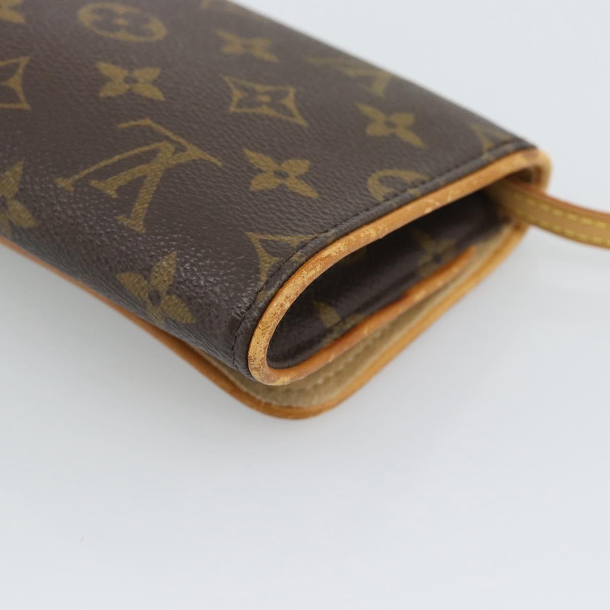 LOUIS VUITTON Monogram Pochette Twin GM Shoulder Bag M51852 LV Auth hk3915