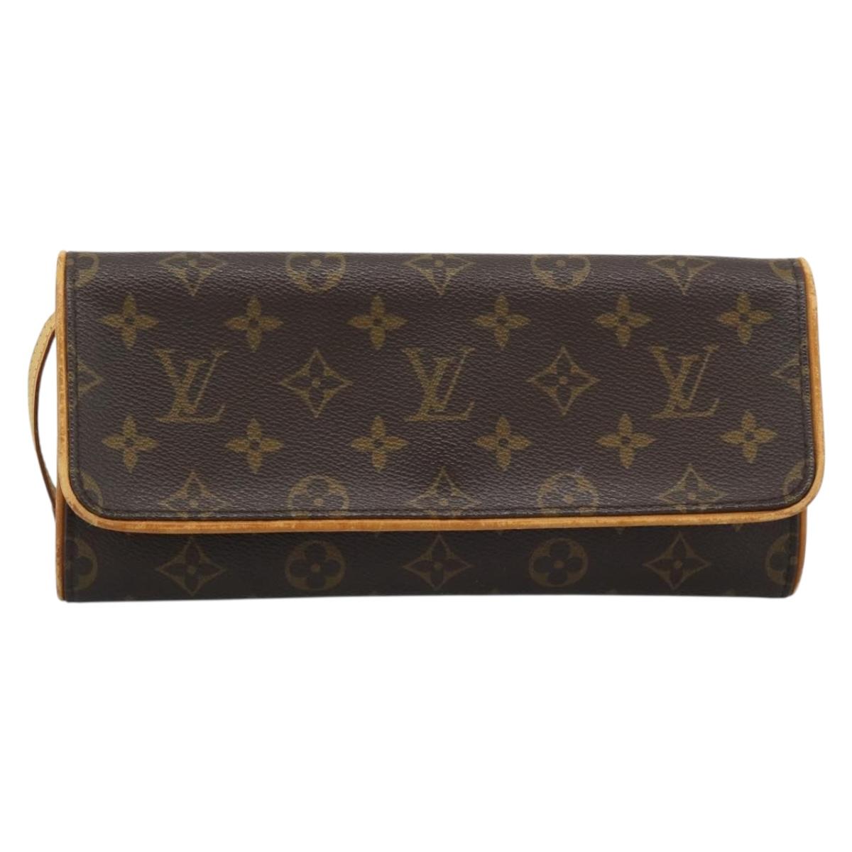 LOUIS VUITTON Monogram Pochette Twin GM Shoulder Bag M51852 LV Auth hk3915