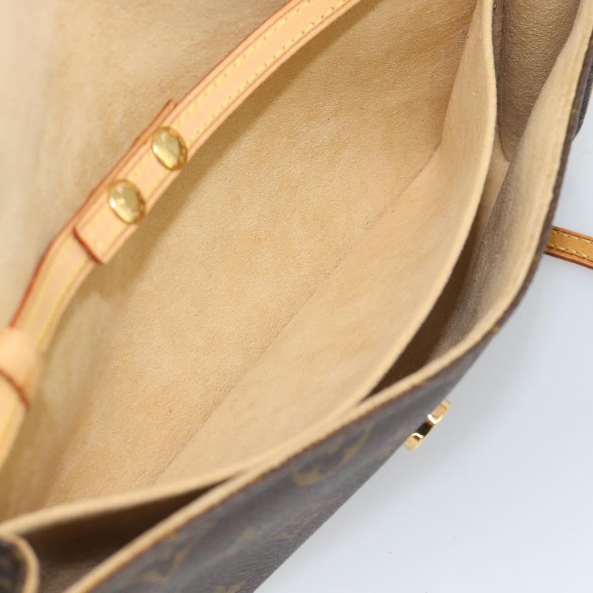 LOUIS VUITTON Monogram Pochette Twin GM Shoulder Bag M51852 LV Auth hk3915