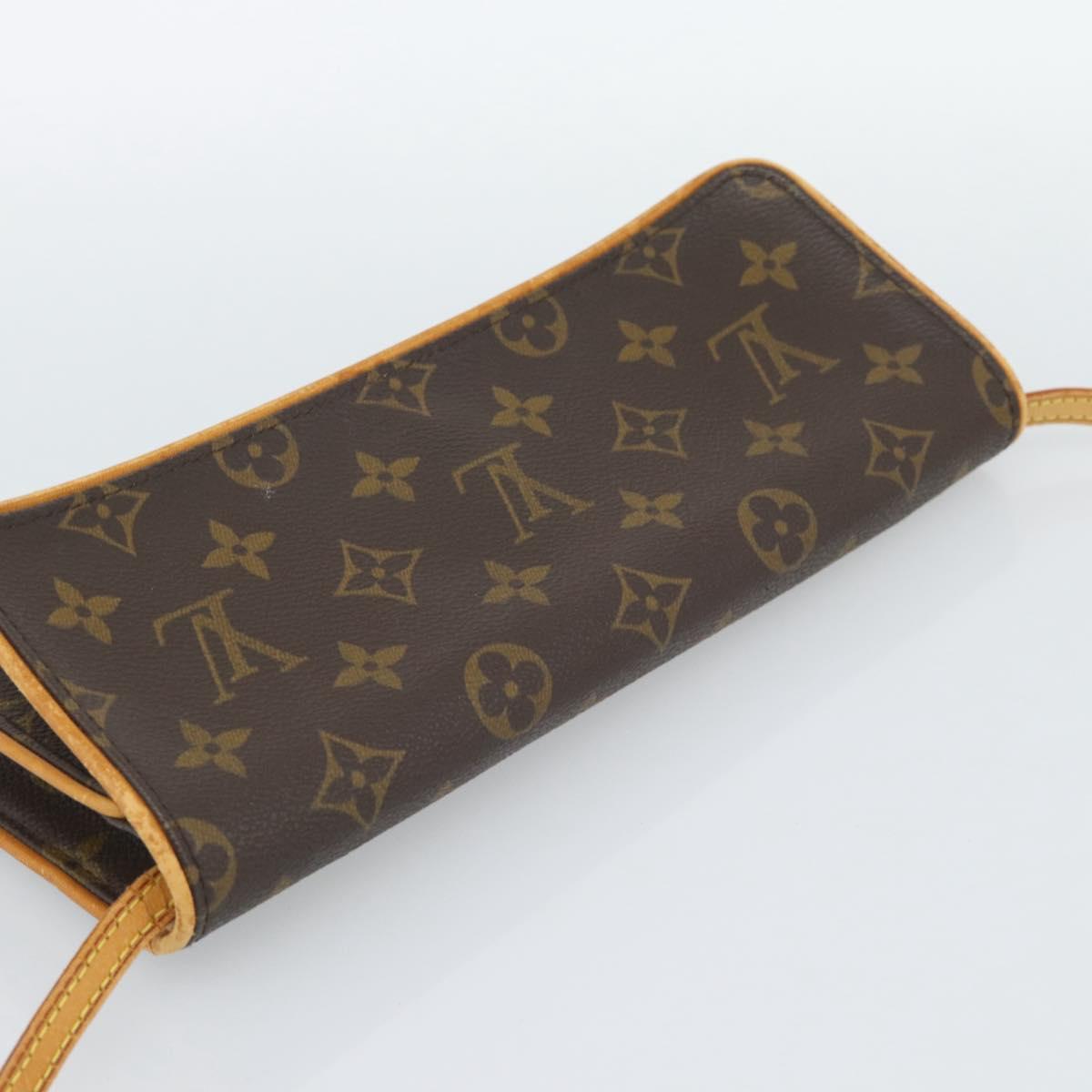 LOUIS VUITTON Monogram Pochette Twin GM Shoulder Bag M51852 LV Auth hk3915