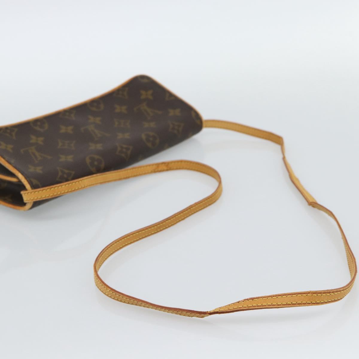 LOUIS VUITTON Monogram Pochette Twin GM Shoulder Bag M51852 LV Auth hk3915