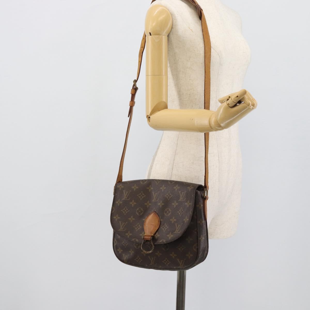 LOUIS VUITTON Monogram Saint Cloud GM Shoulder Bag M51242 LV Auth hk3916