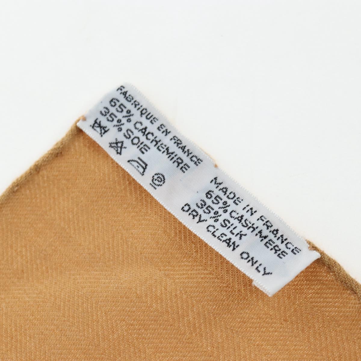 HERMES Carre 140 Scarf ""LINSTRVCTON DU ROY"" Cashmere Brown Auth hk3924V