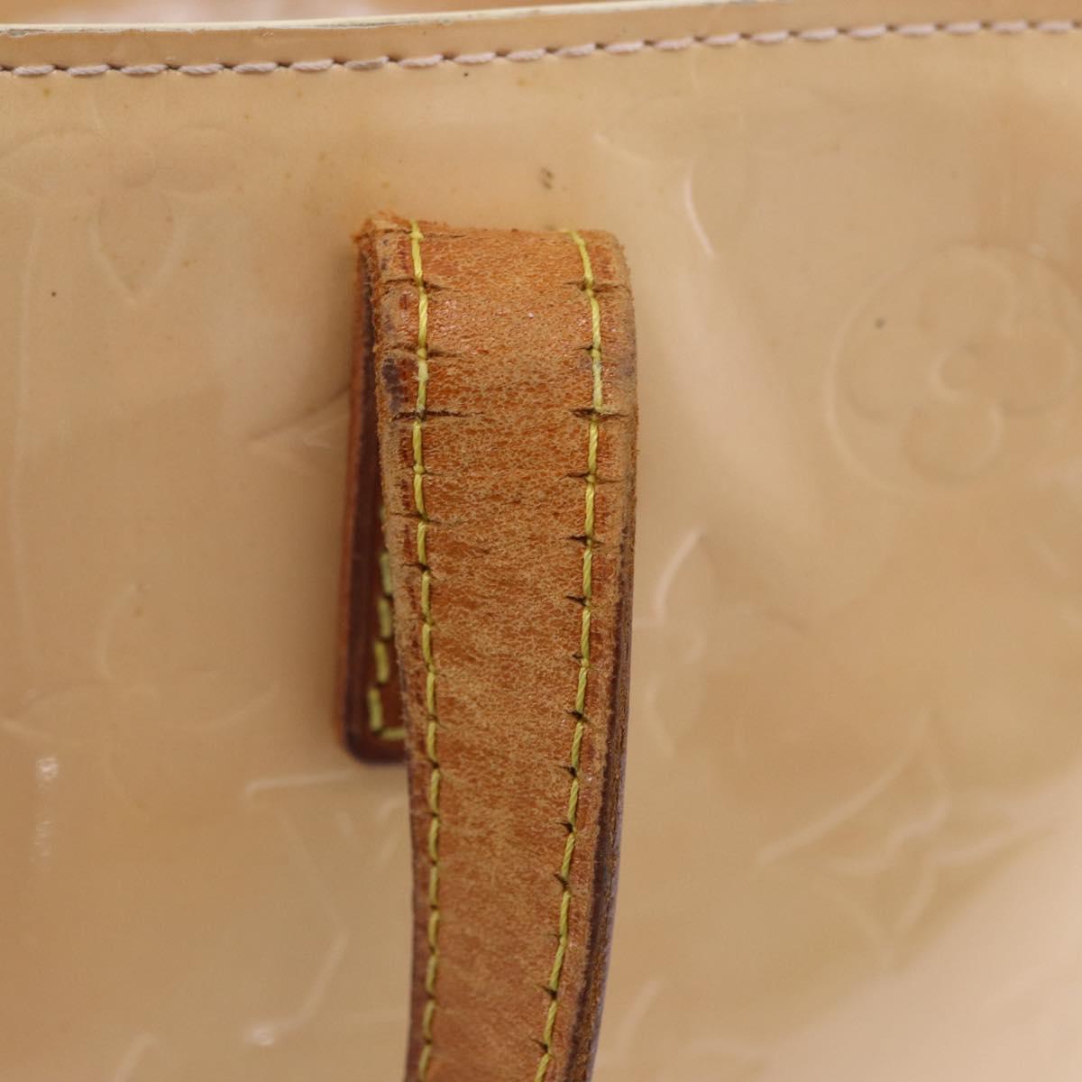 LOUIS VUITTON Monogram Vernis Reade PM Bag Marshmallow Pink M91306 Auth hk3933