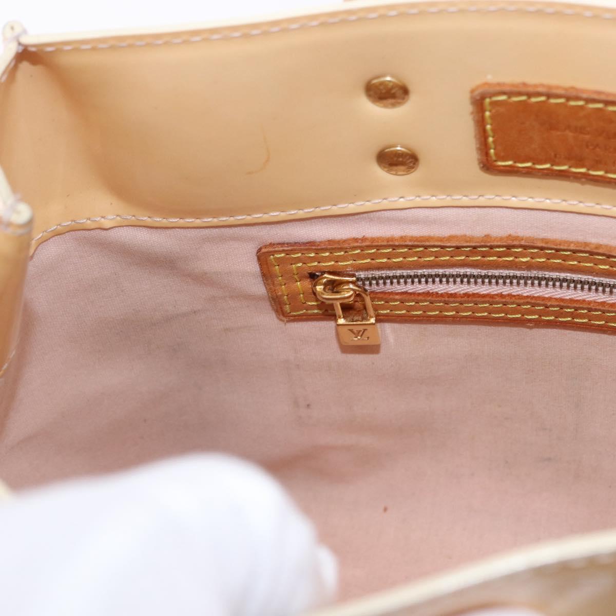 LOUIS VUITTON Monogram Vernis Reade PM Bag Marshmallow Pink M91306 Auth hk3933