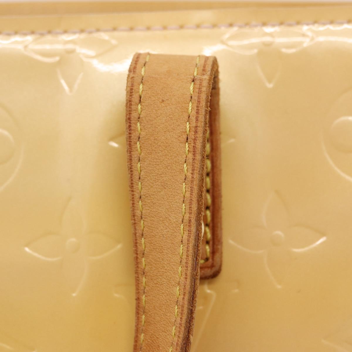 LOUIS VUITTON Monogram Vernis Reade PM Bag Marshmallow Pink M91306 Auth hk3934