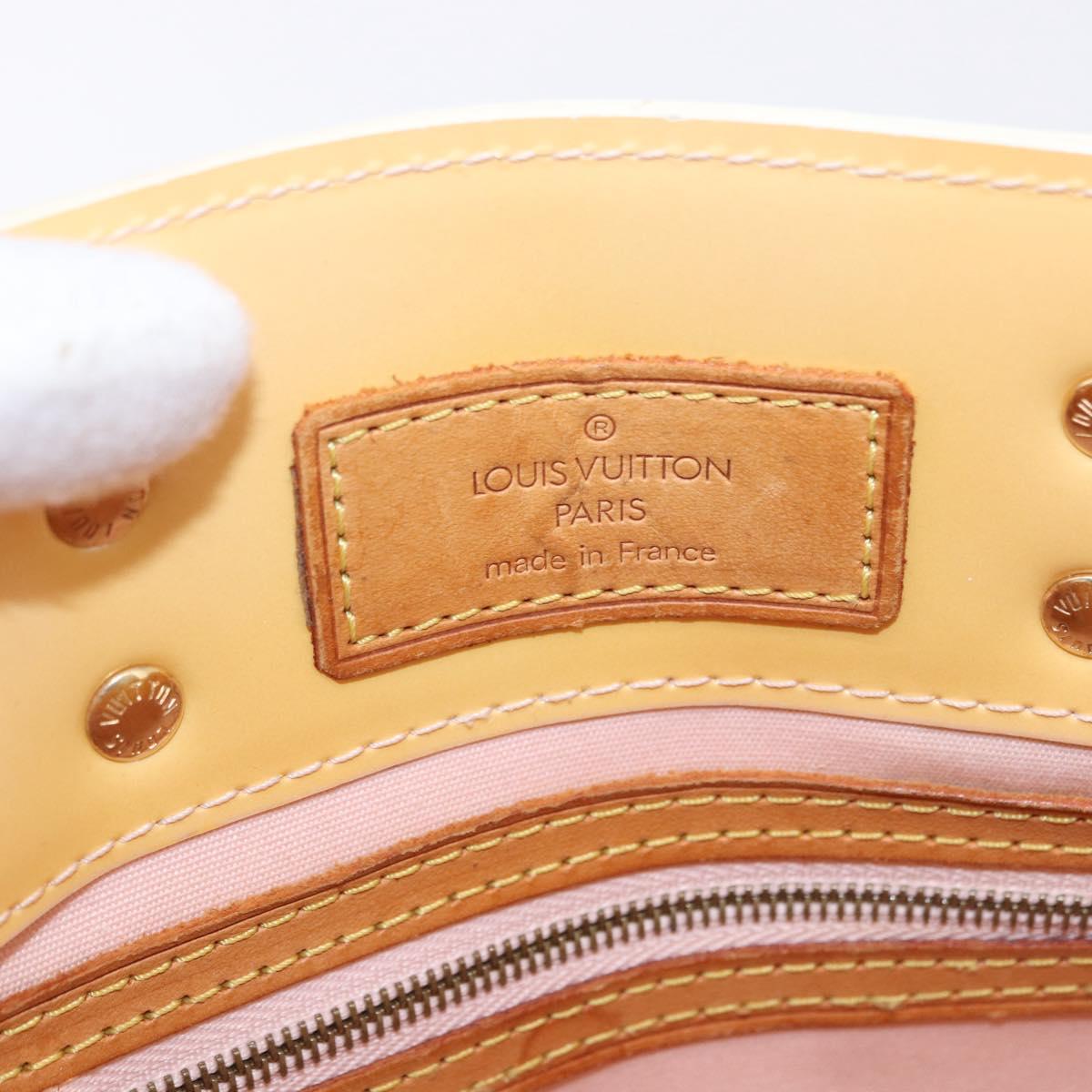 LOUIS VUITTON Monogram Vernis Reade PM Bag Marshmallow Pink M91306 Auth hk3934