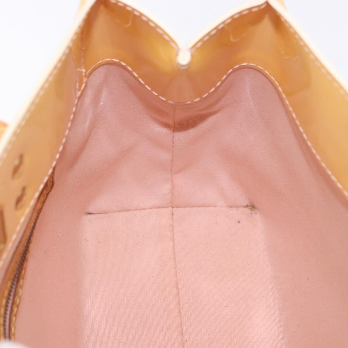 LOUIS VUITTON Monogram Vernis Reade PM Bag Marshmallow Pink M91306 Auth hk3934