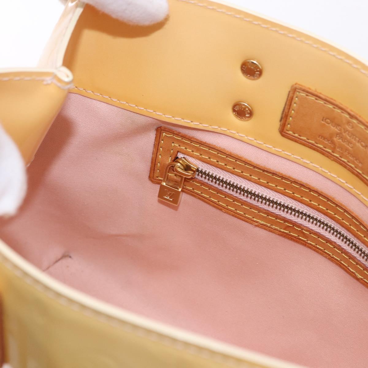 LOUIS VUITTON Monogram Vernis Reade PM Bag Marshmallow Pink M91306 Auth hk3934