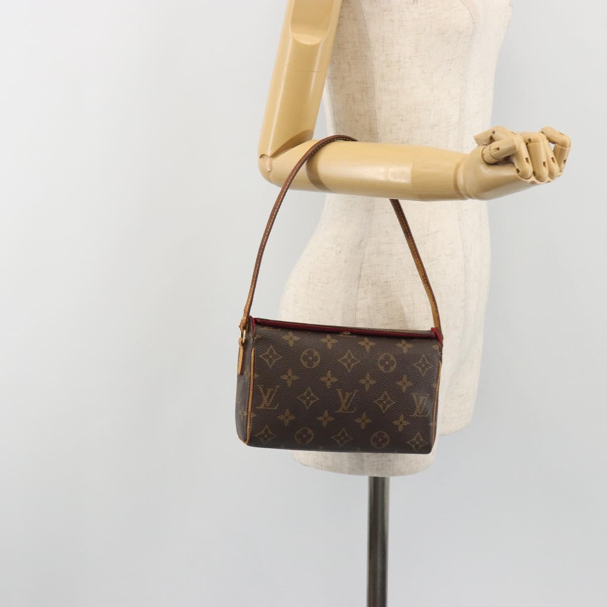 LOUIS VUITTON Monogram Recital Hand Bag M51900 LV Auth hk3938