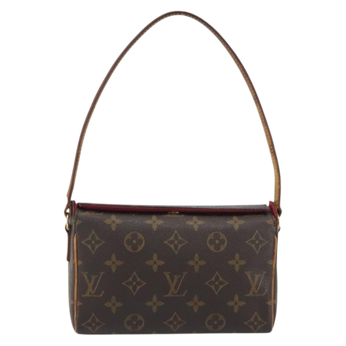 LOUIS VUITTON Monogram Recital Hand Bag M51900 LV Auth hk3938