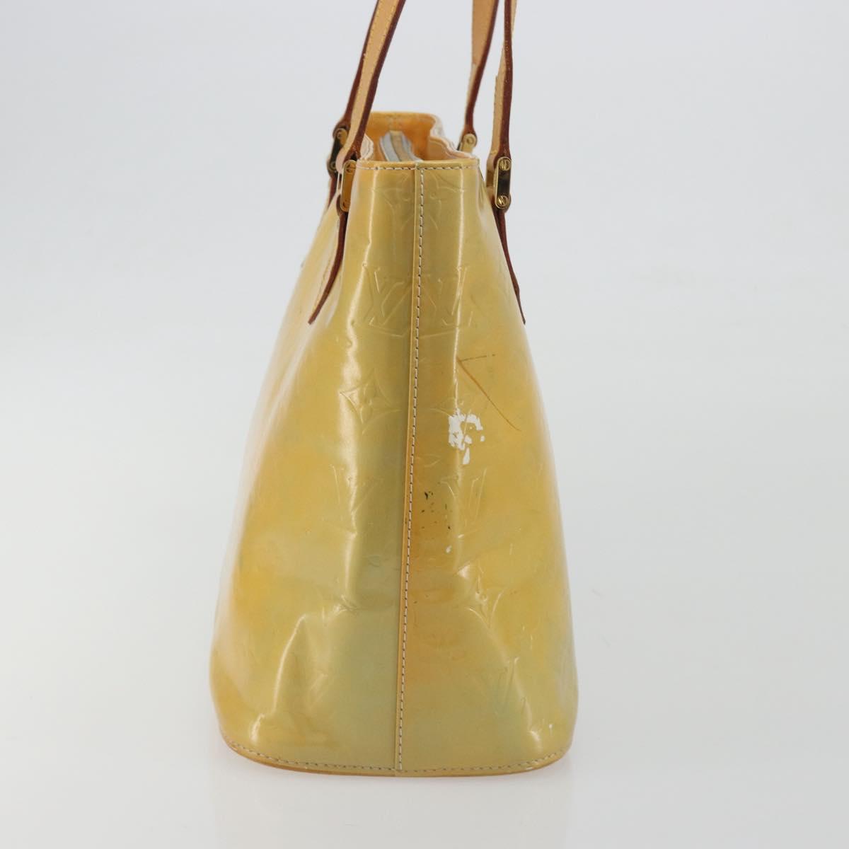 LOUIS VUITTON Monogram Vernis Houston Hand Bag Gris M91053 LV Auth hk3941