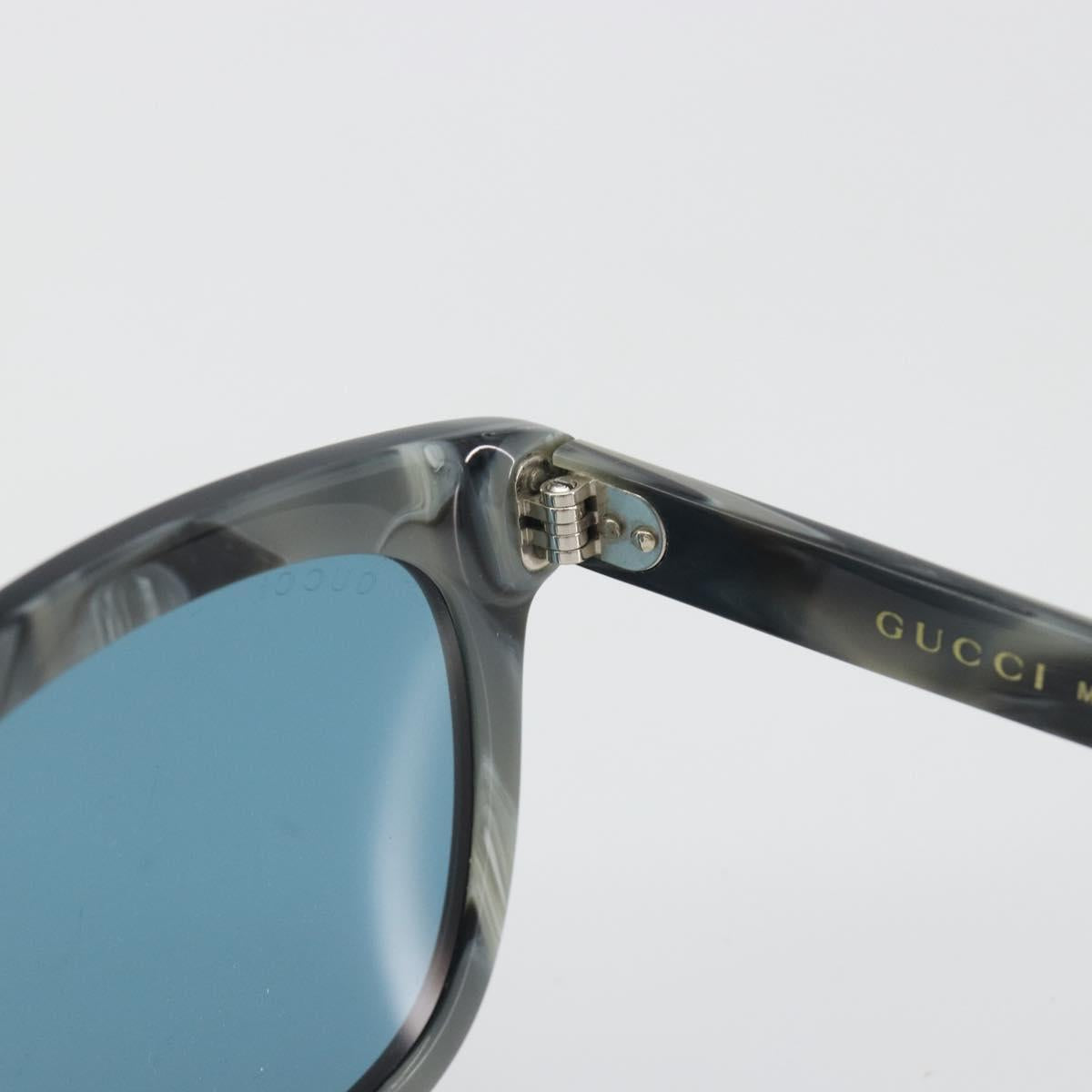 GUCCI Sunglasses Plastic Gray Black Auth hk3942M