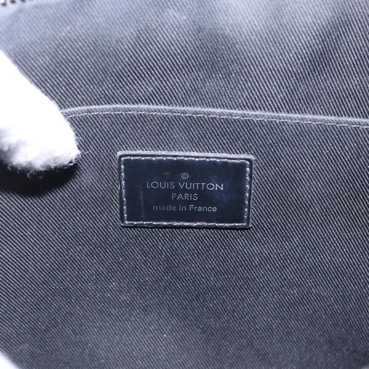 LOUIS VUITTON Damier Graphite Pochette Jules GM Clutch Bag M41501 LV Auth hk3943