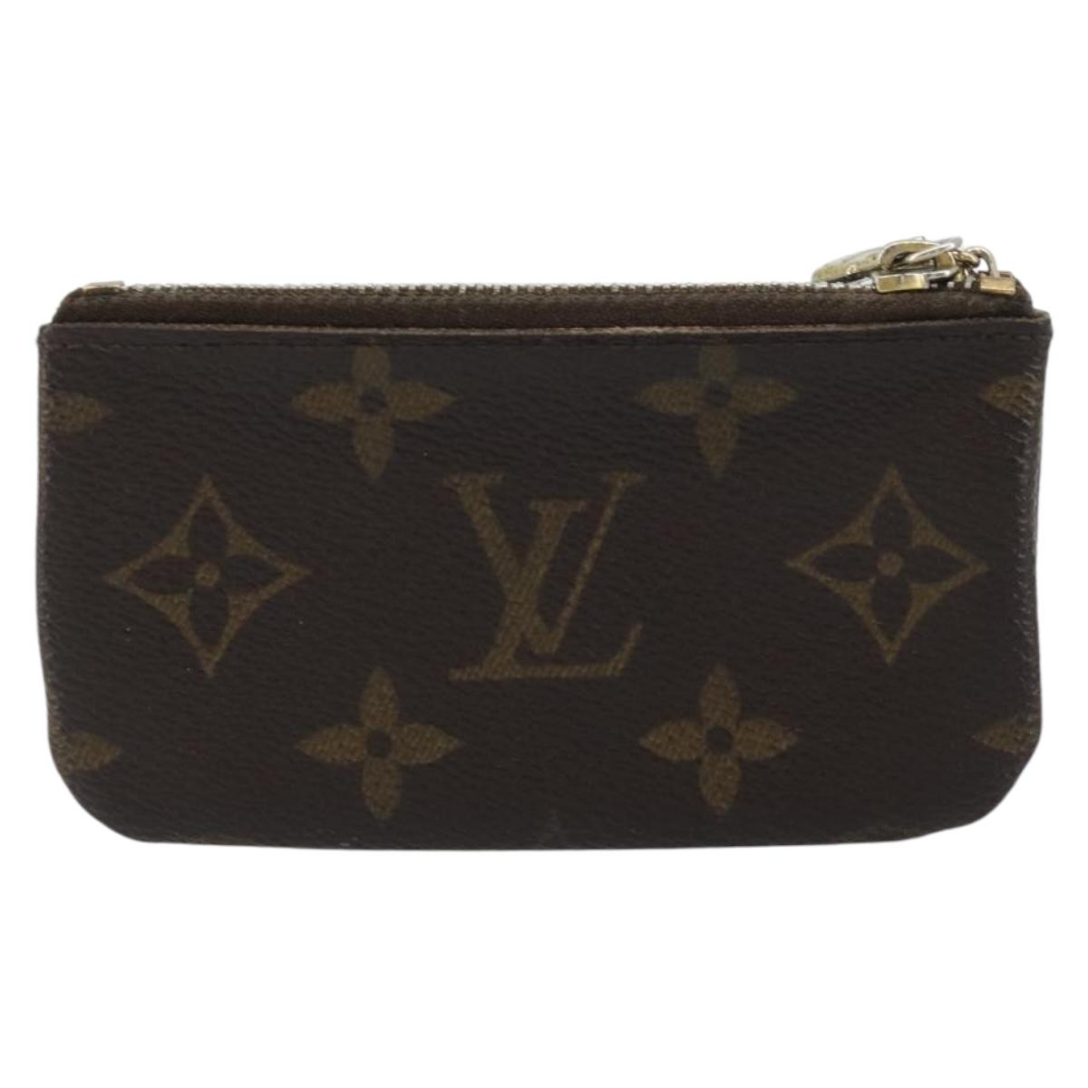 LOUIS VUITTON Monogram Pochette Cles Coin Purse M62650 LV Auth hk3946